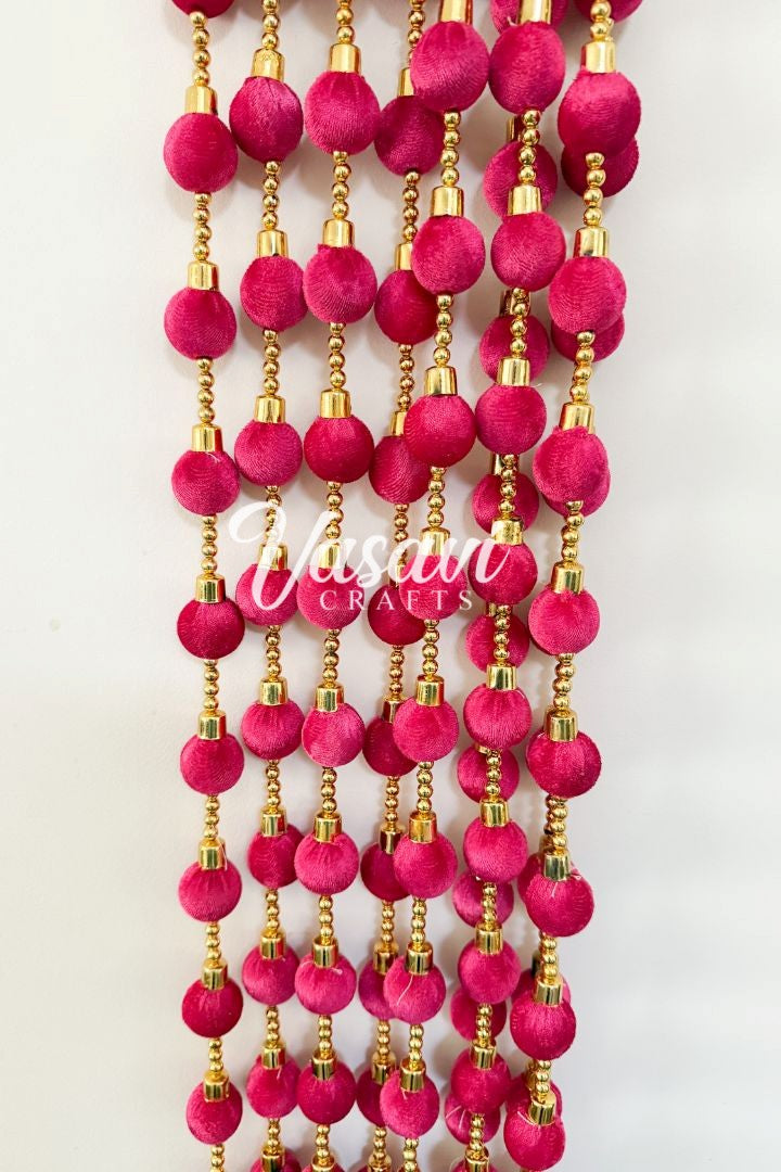 Pack of 20, 25, 40, 50, 100- 5 ft Ball Garlands with Tassels