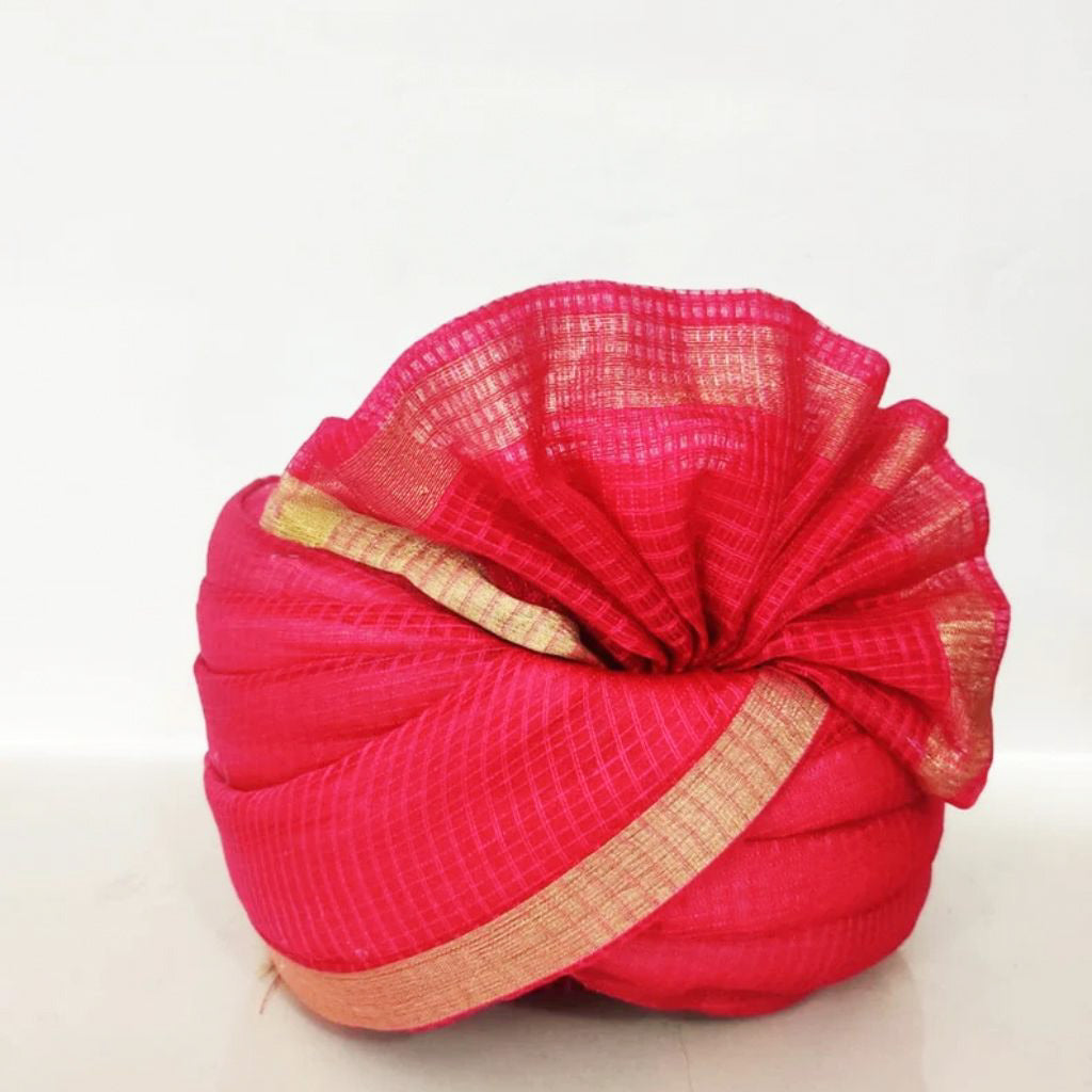 Pack of 5, 10, 20, 30, 35, 40, 50 Magenta Rajasthani Indian Wedding Baraat Safa/Turban