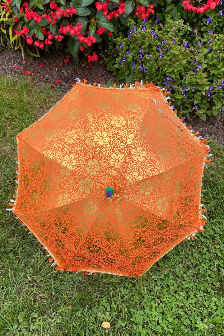 Flower Print Umbrella for Wedding Décor