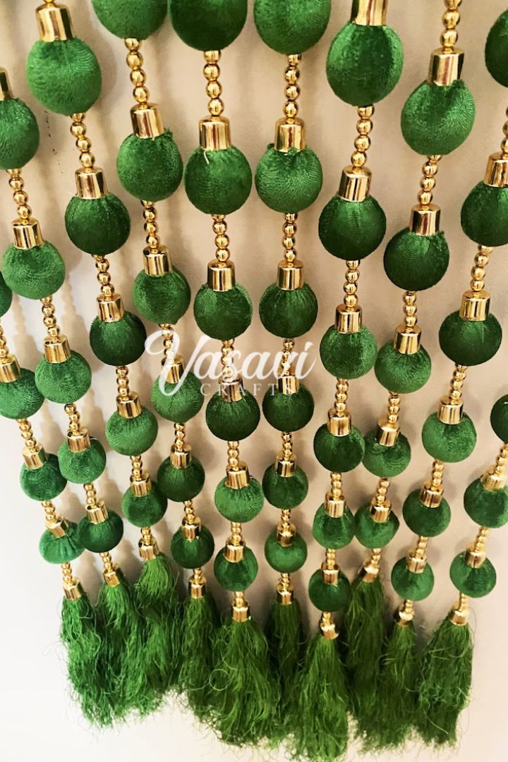 Pack of 20, 25, 40, 50, 100- 5 ft Ball Garlands with Tassels