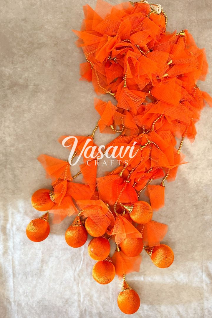 Pack of 30, 50, 60, 100 Fabric Frill Garlands with Ball