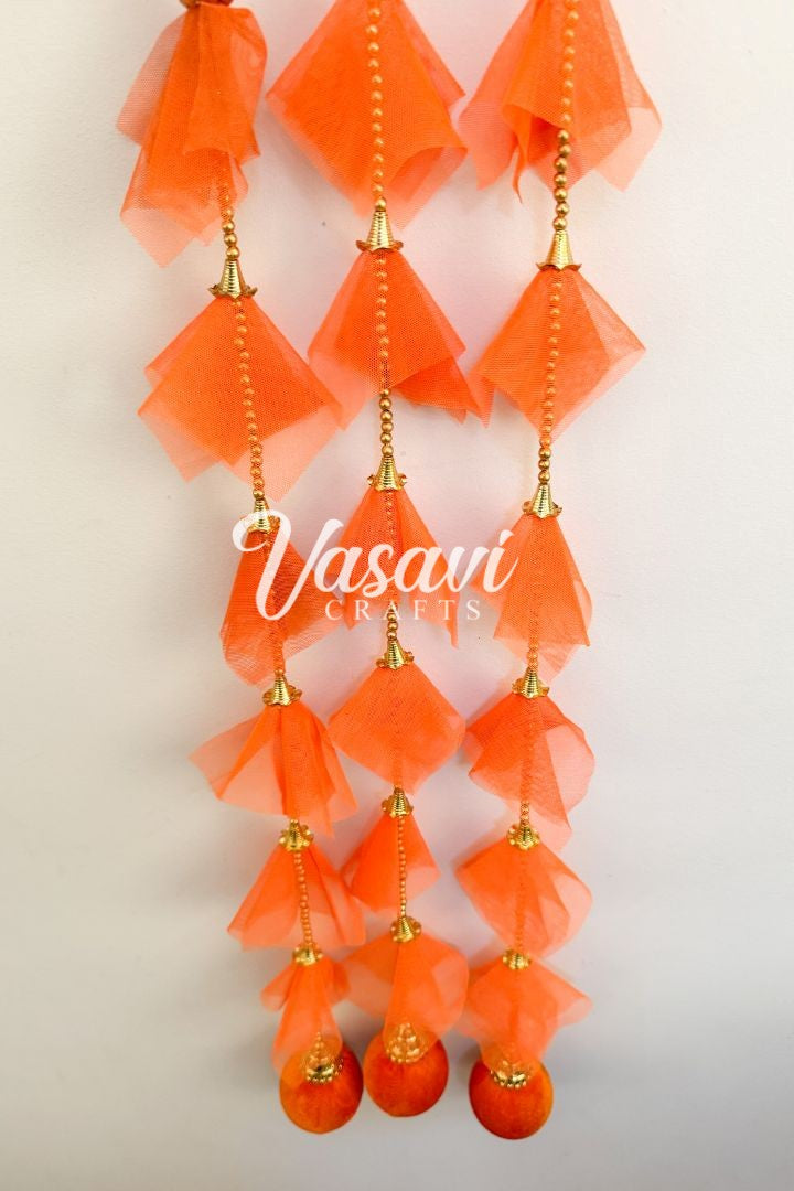 Pack of 30, 50, 60, 100 Fabric Frill Garlands with Ball