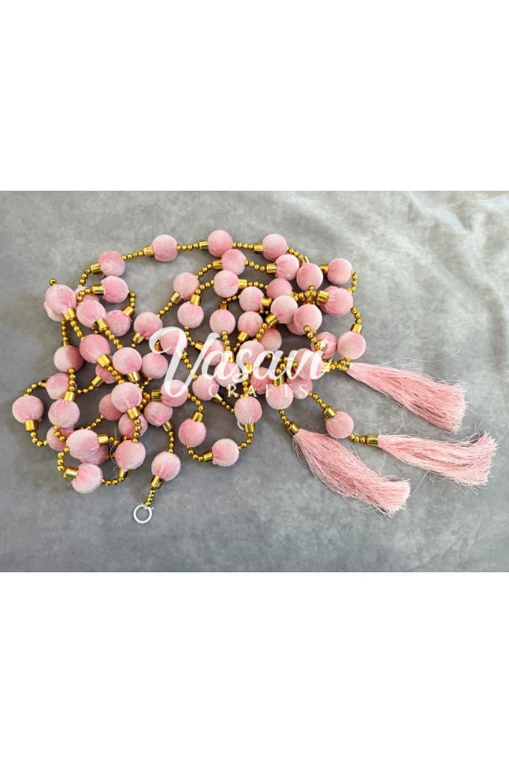 Pack of 4, 6 - 5 ft Ball Garlands with Tassels