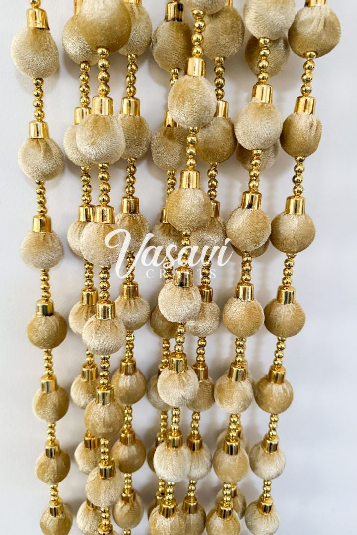 Pack of 4, 6 - 5 ft Ball Garlands with Tassels