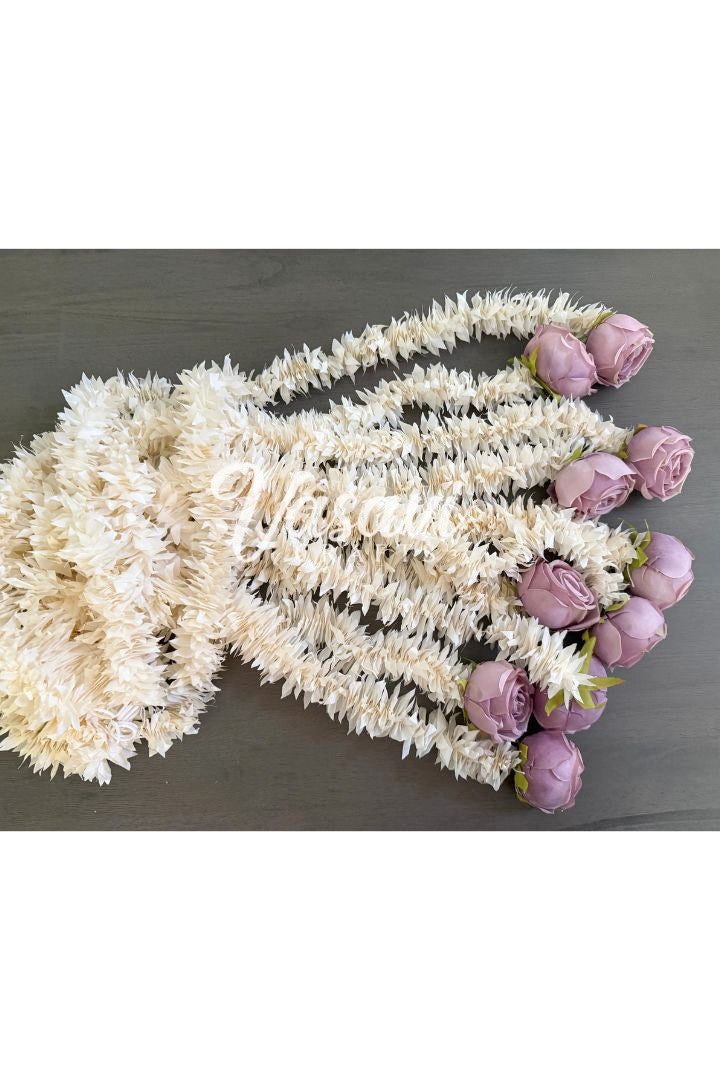 Pack of 20,30,40,50,60,80,100 Jasmine Flower Garland with Rose