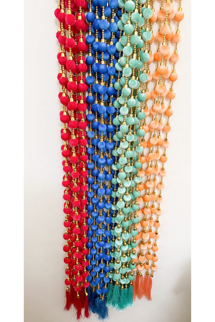 Pack of 10 - 5 ft Ball Garlands with Tassels