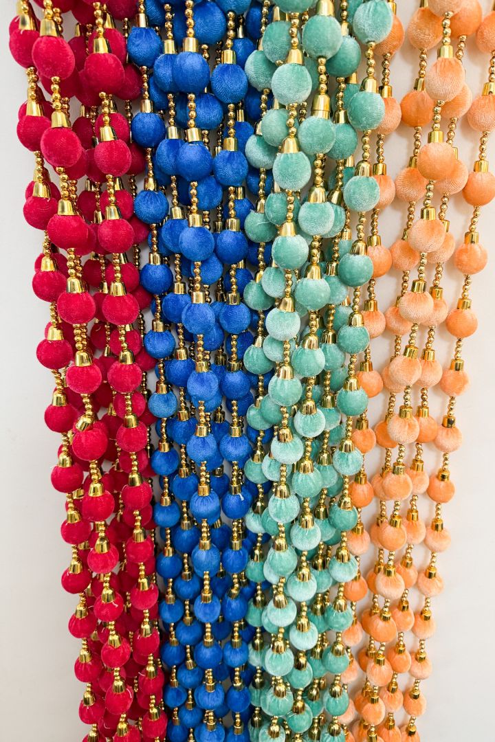 Pack of 10 - 5 ft Ball Garlands with Tassels