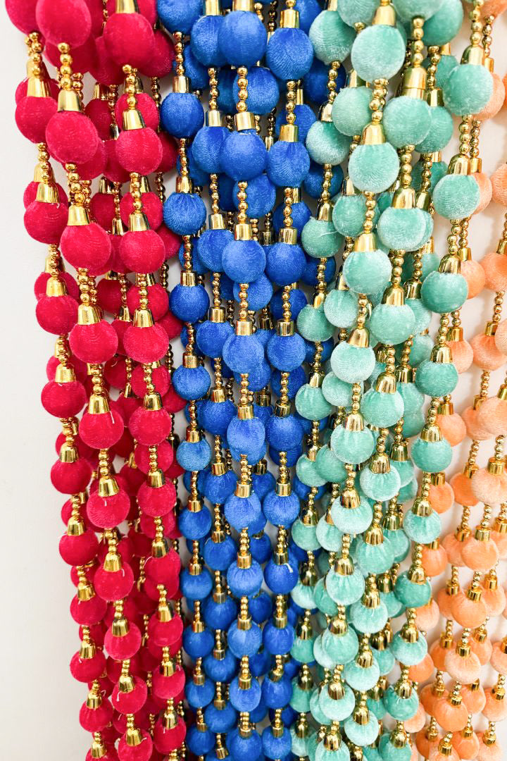 Pack of 10 - 5 ft Ball Garlands with Tassels