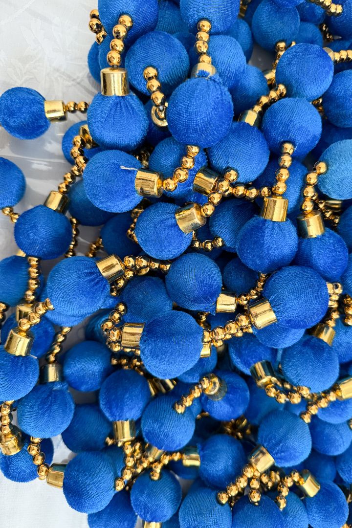 Pack of 10 - 5 ft Ball Garlands with Tassels