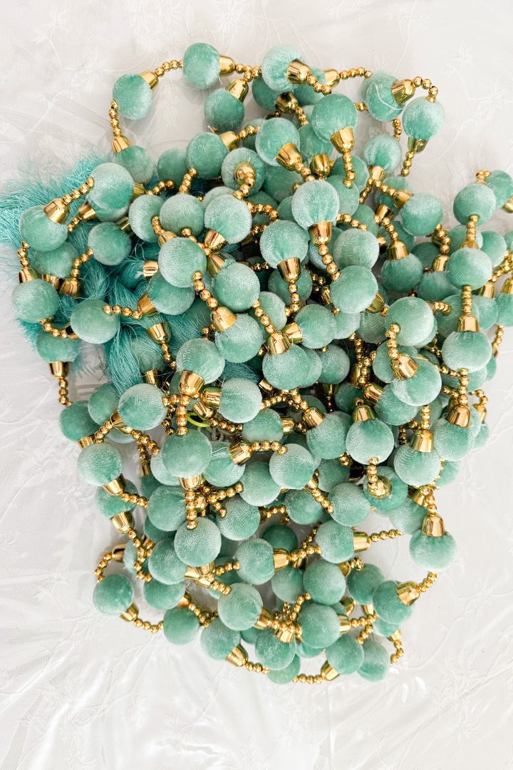 Pack of 10 - 5 ft Ball Garlands with Tassels