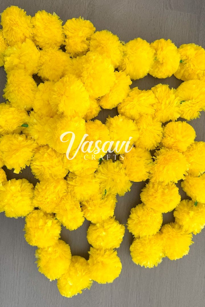 Pack of 16, 20, 25, 50, 100, 200 Artificial Marigold Flower Garlands 8 feet, 10 feet long