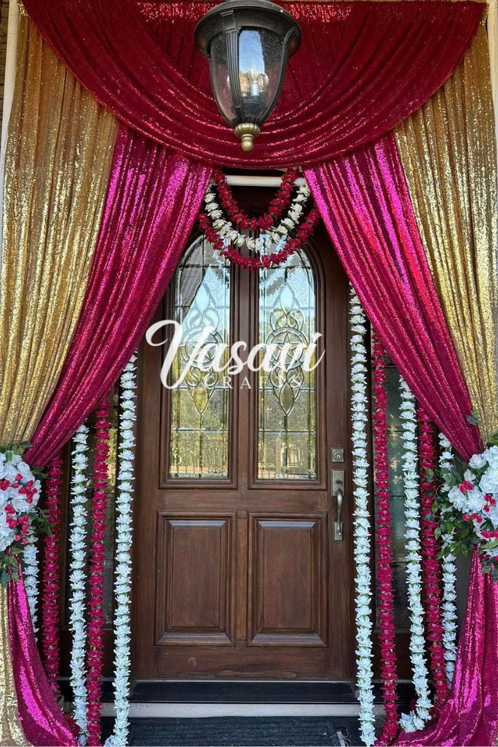 Pack of 8, 10, 12 Rose Flower Garlands