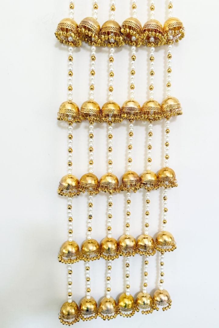 Pack of 30,40,50,70,100,150,200 Pearls and Jhumka tassel garlands