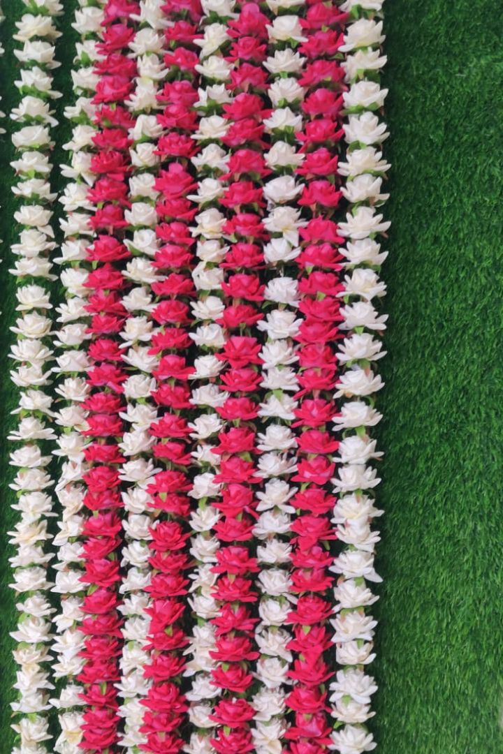 Pack of 8, 10, 12 Rose Flower Garlands