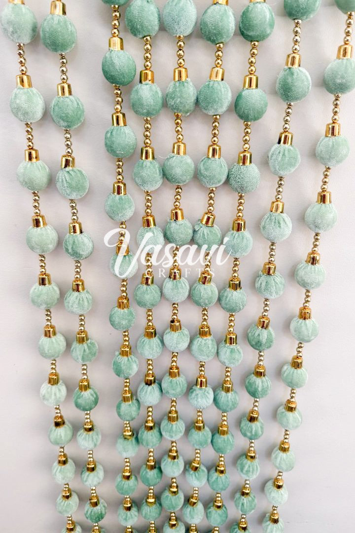 Pack of 20, 25, 40, 50, 100- 5 ft Ball Garlands with Tassels