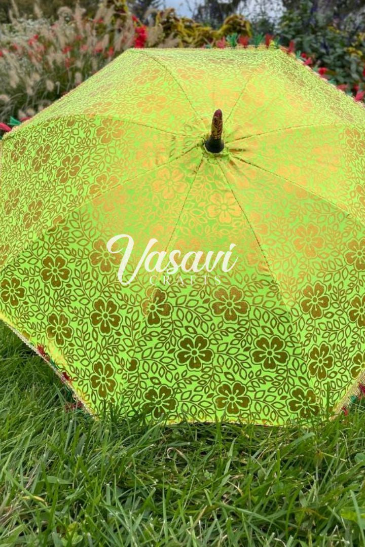 Flower Print Umbrella for Wedding Décor