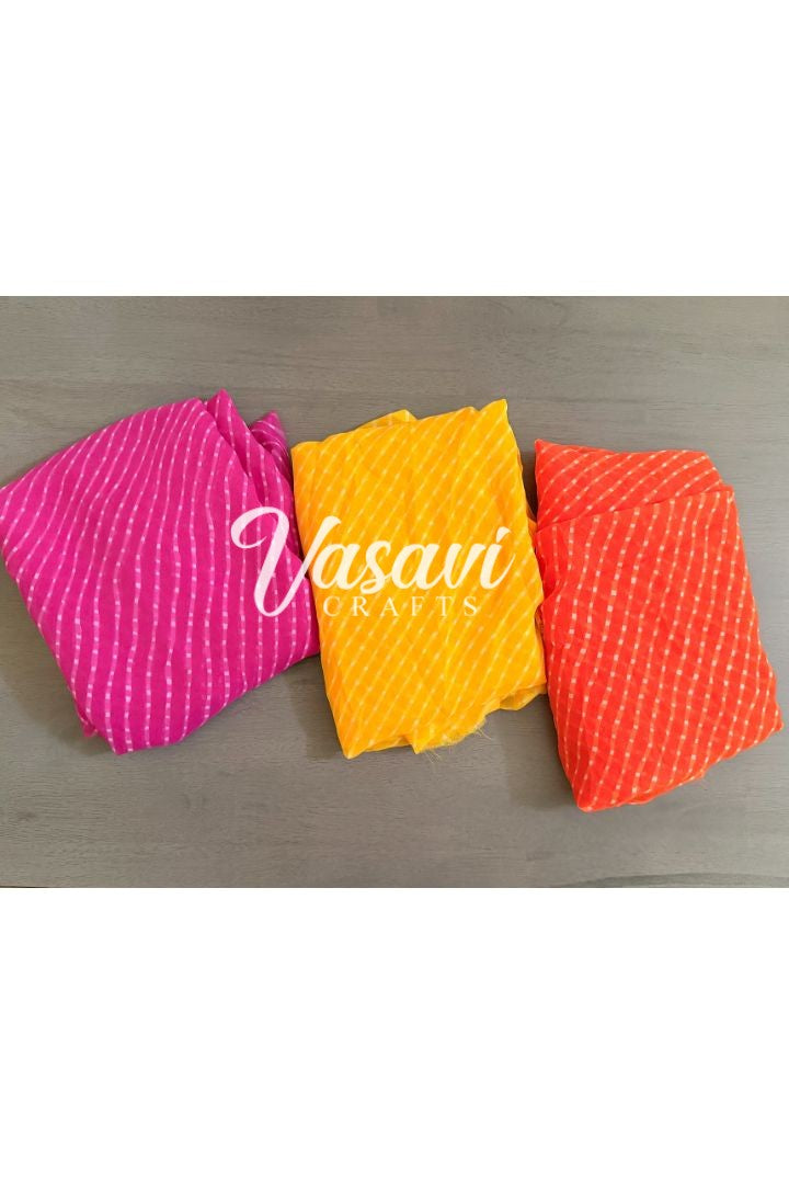 Set of 9 Rajasthani Bandhej Garlands and Fabric