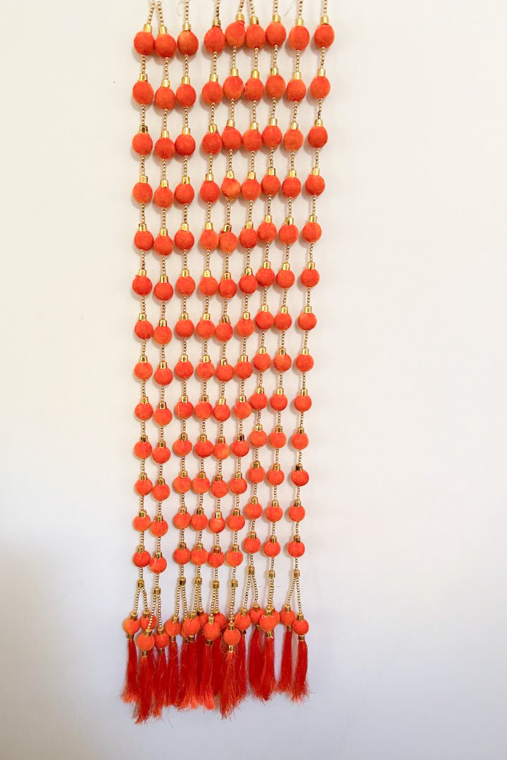 Pack of 10 - 4 ft Ball Garlands with Two Tassels