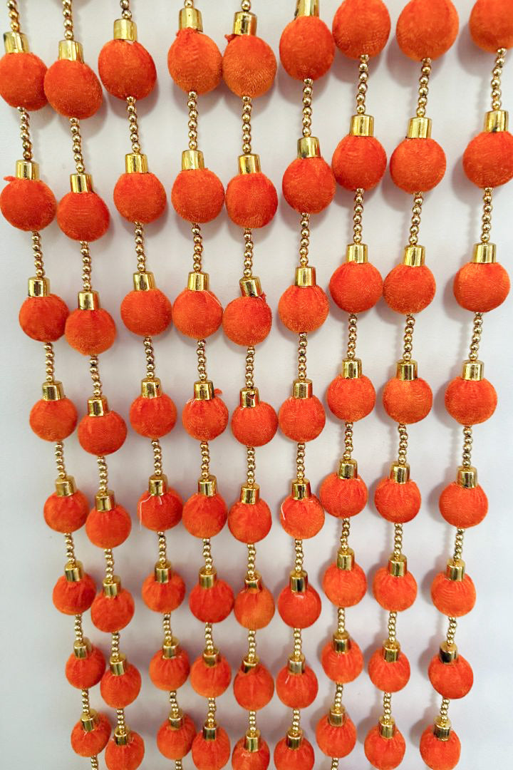 Pack of 10 - 4 ft Ball Garlands with Two Tassels