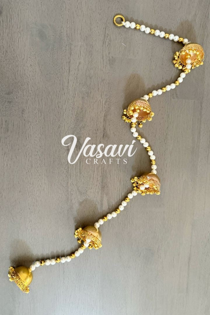 Pack of 30,40,50,70,100,150,200 Pearls and Jhumka tassel garlands