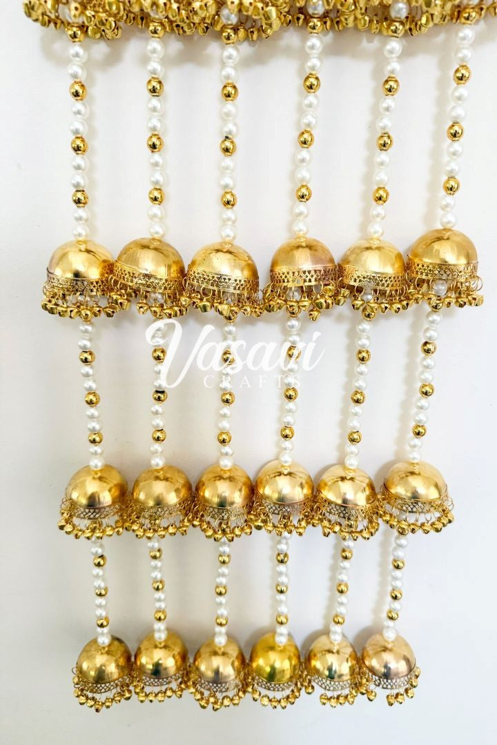 Pack of 30,40,50,70,100,150,200 Pearls and Jhumka tassel garlands