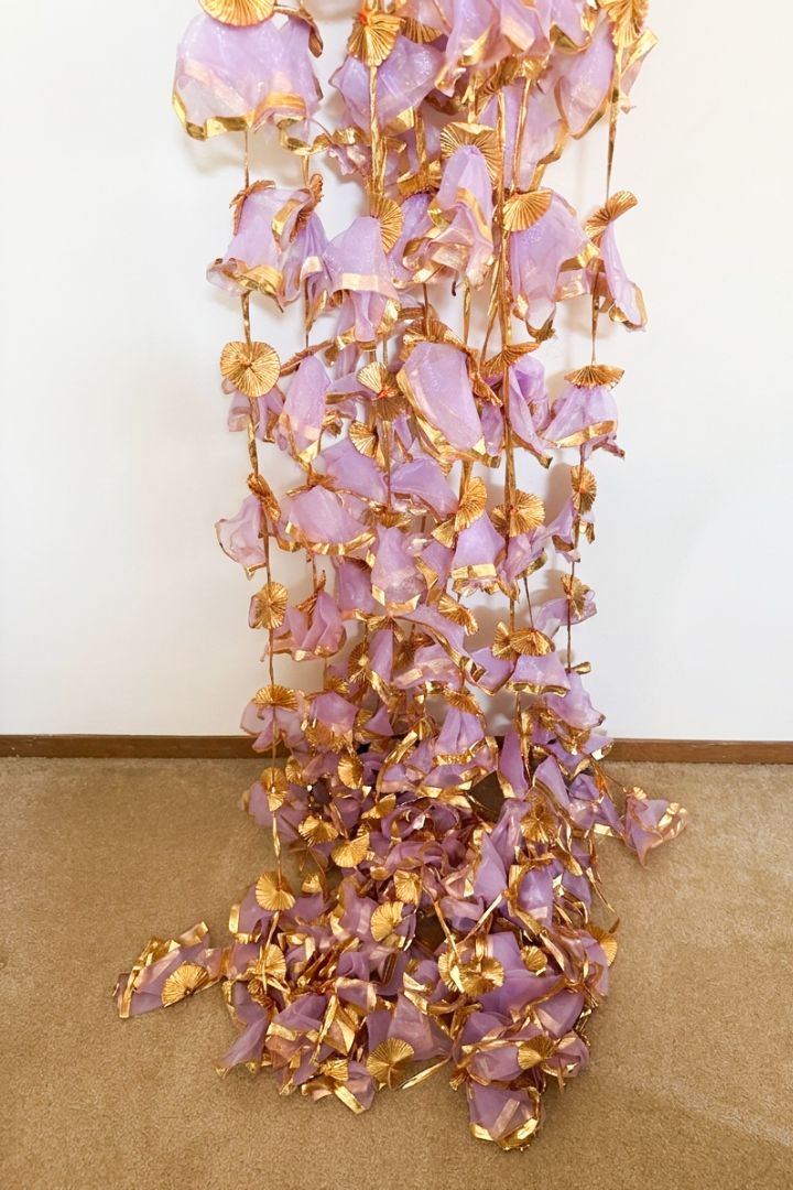 Pack of 20 Lavender Gota Garlands with Gota phool 8 ft long