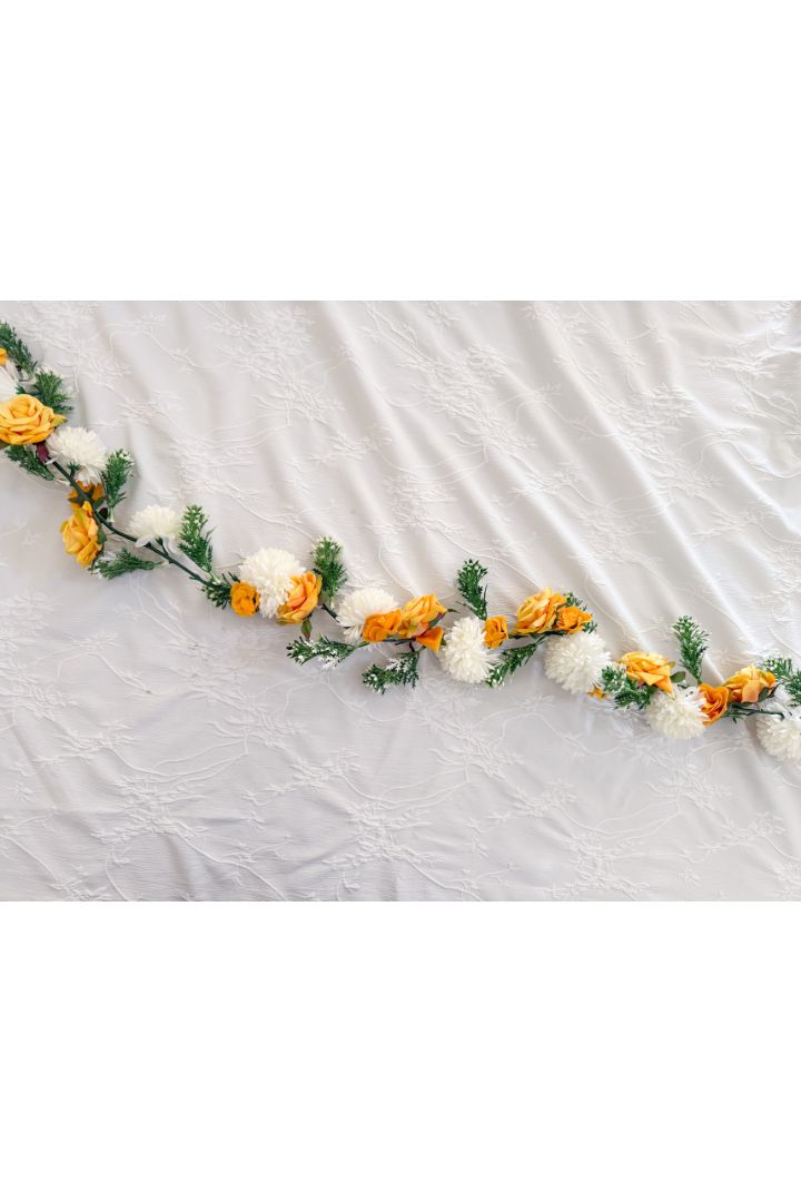 Pack of 8, 10, 16, 20,30 Baby's Breath and Rose Flower Runner 6 feet long