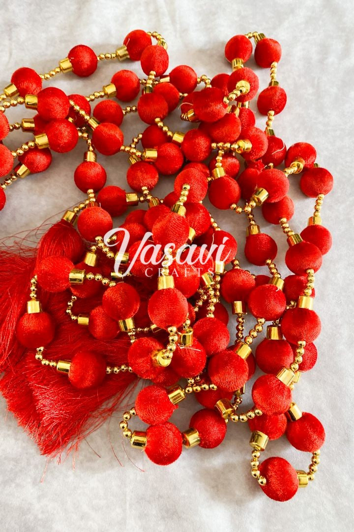 Pack of 20, 25, 40, 50, 100- 5 ft Ball Garlands with Tassels