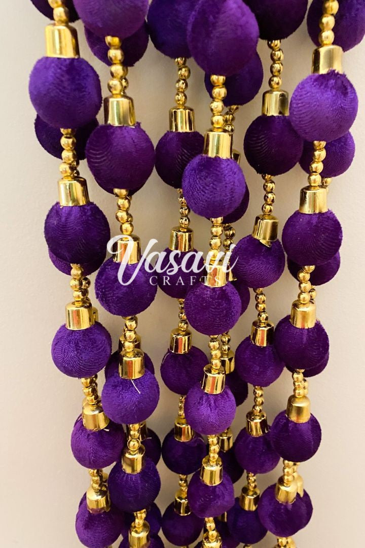 Pack of 20, 25, 40, 50, 100- 5 ft Ball Garlands with Tassels