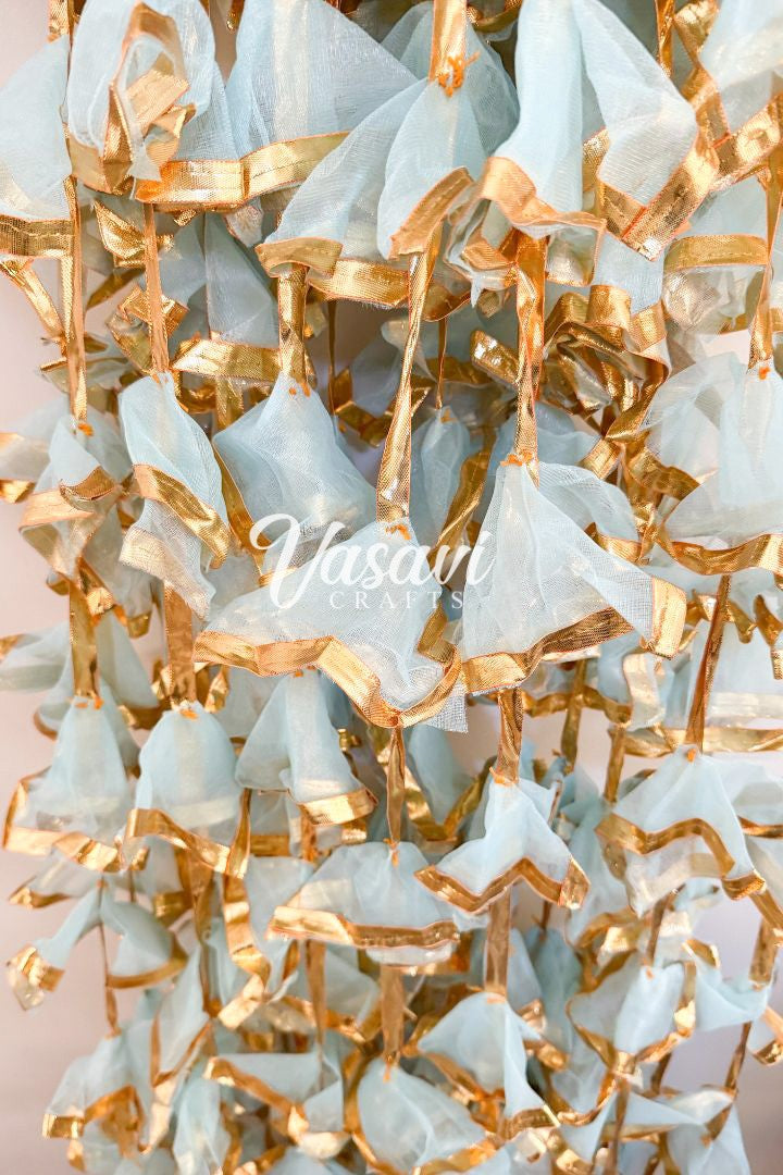 Pack of 10, 20 Gota Décor Hangings in Sheer fabric