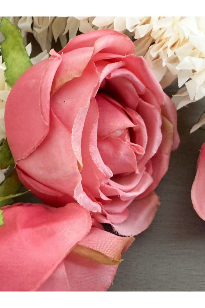 Pack of 10 Jasmine Flower Garland with Blush Pink Rose