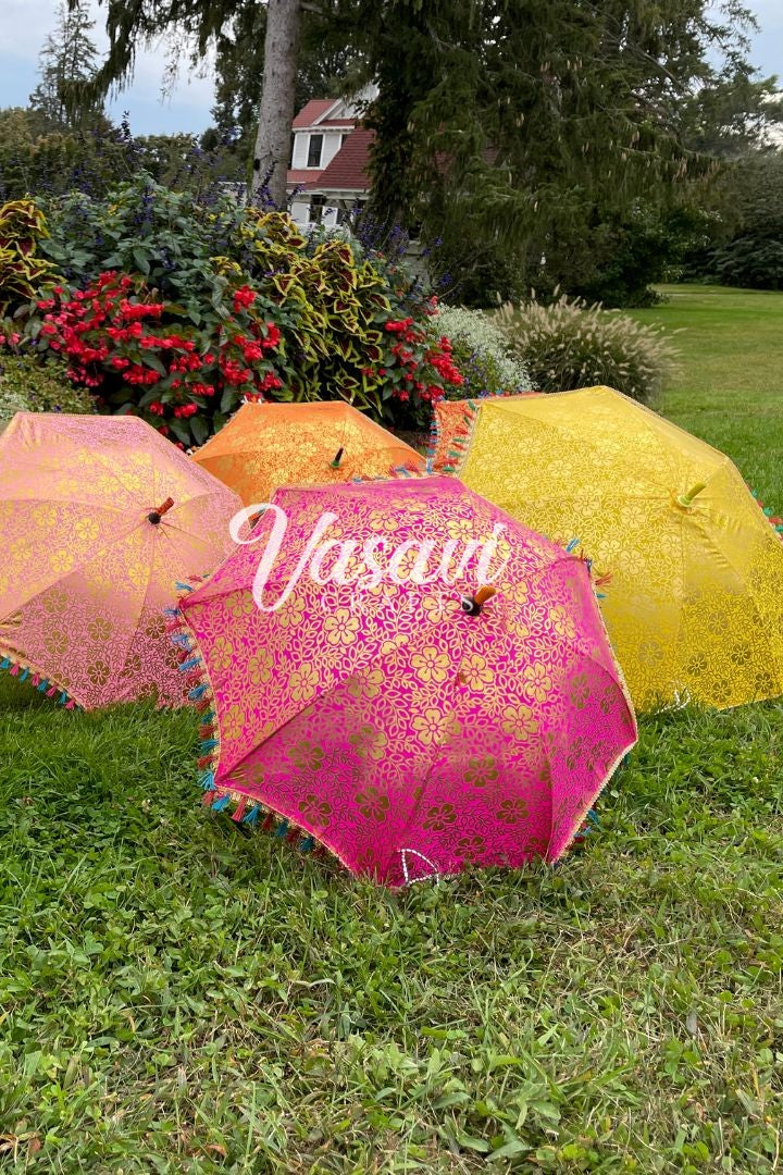 Flower Print Umbrella for Wedding Décor