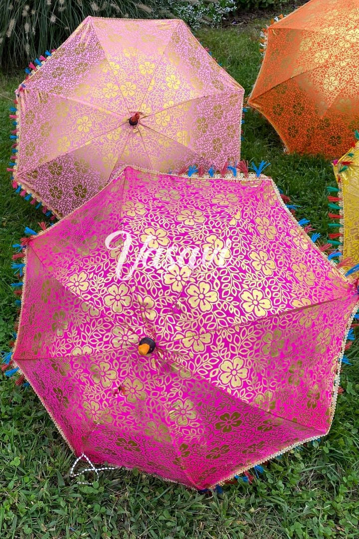 Flower Print Umbrella for Wedding Décor