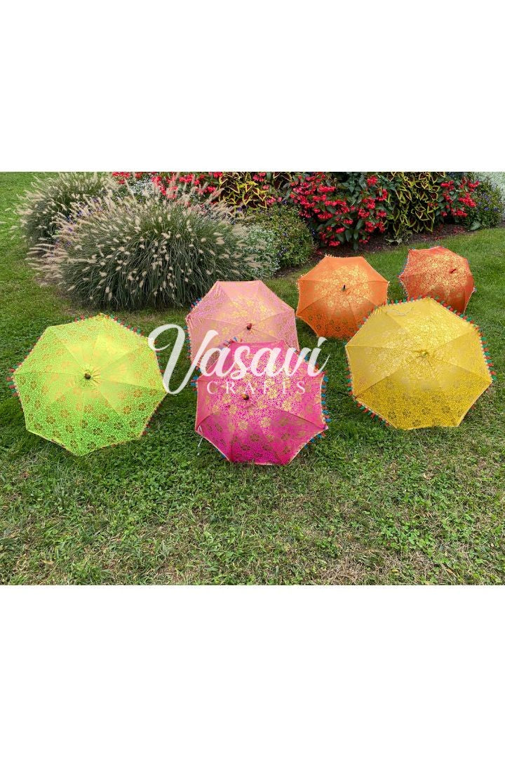 Flower Print Umbrella for Wedding Décor