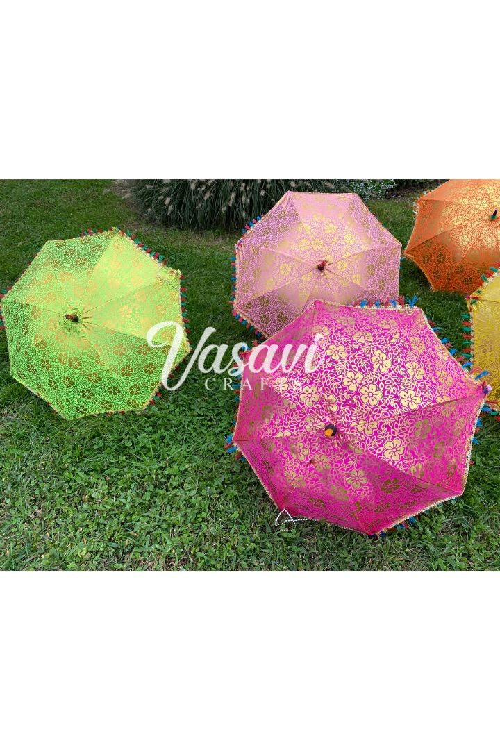 Flower Print Umbrella for Wedding Décor