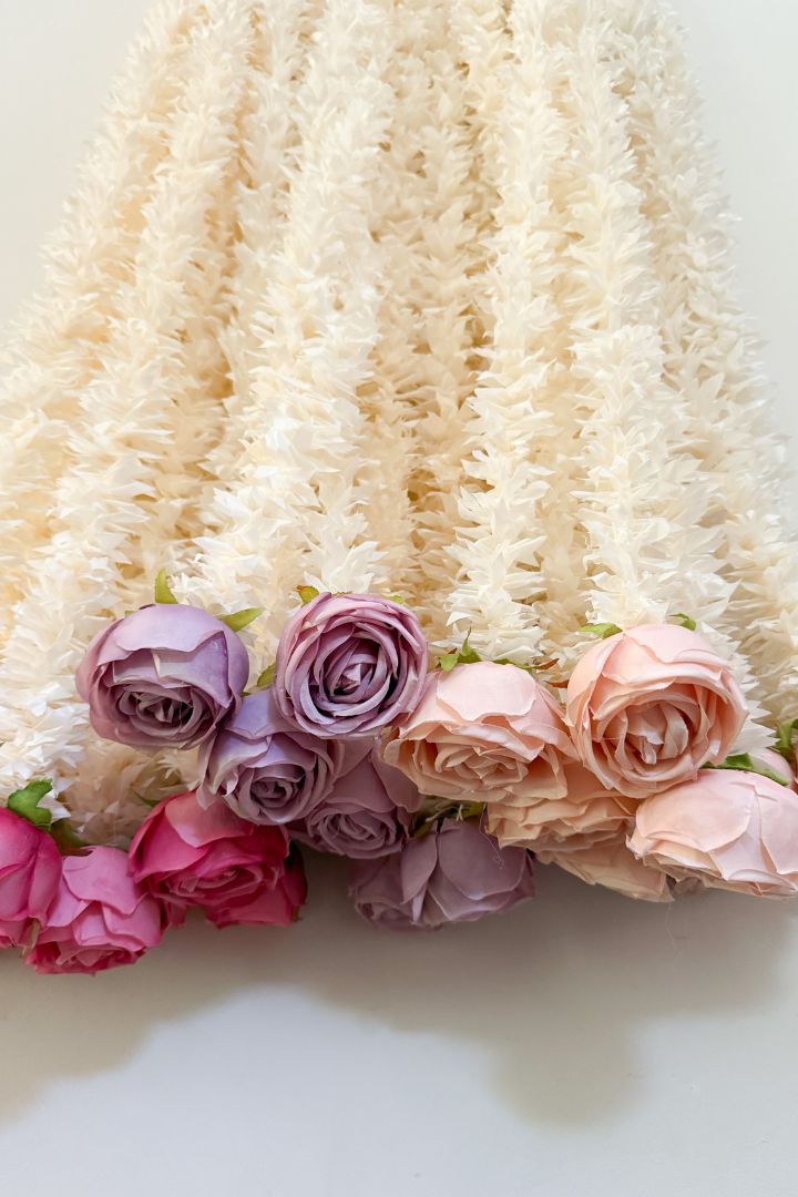 Pack of 20,30,40,50,60,80,100 Jasmine Flower Garland with Rose