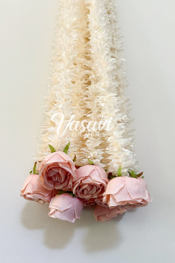 Pack of 20,30,40,50,60,80,100 Jasmine Flower Garland with Rose