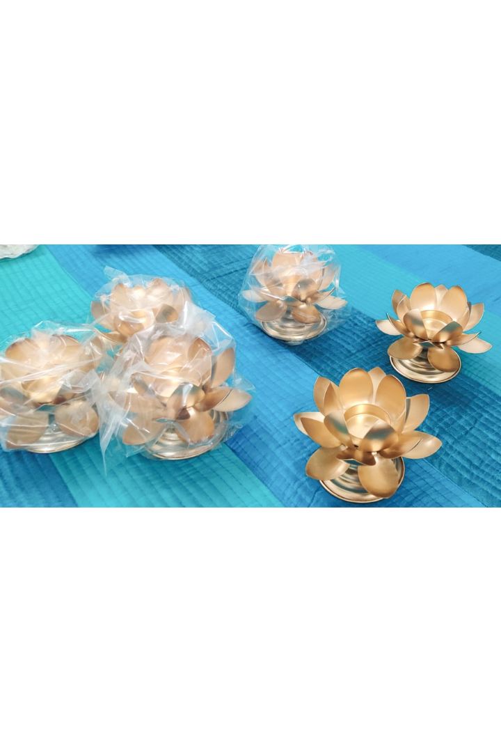 Pack of 6,10,15,20,30,40,50 Lotus Tea light Candle Holder