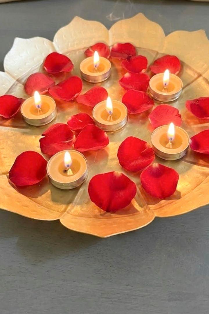 Lotus Shape Decorative Urli Bowl