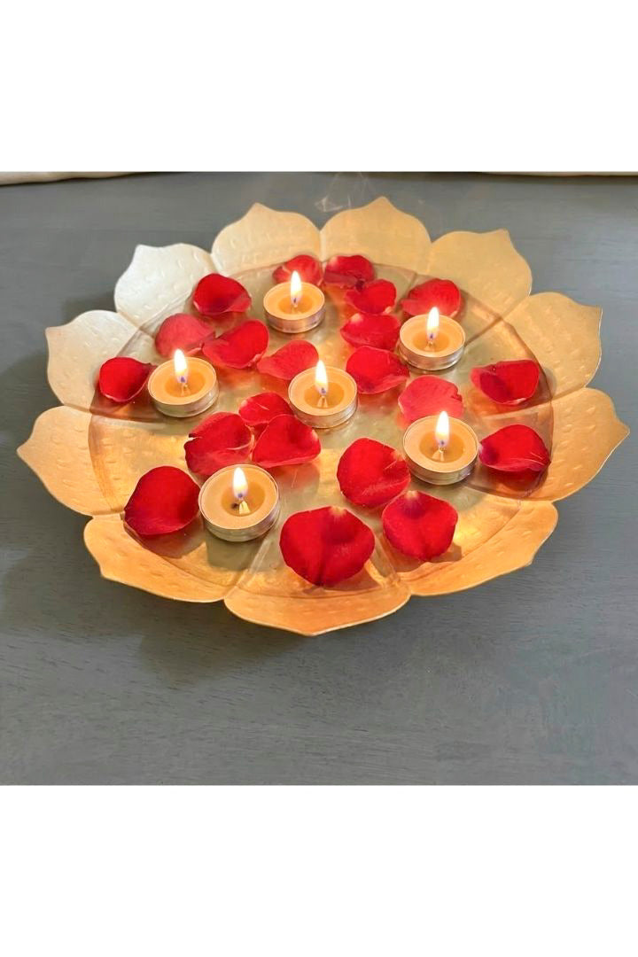 Lotus Shape Decorative Urli Bowl