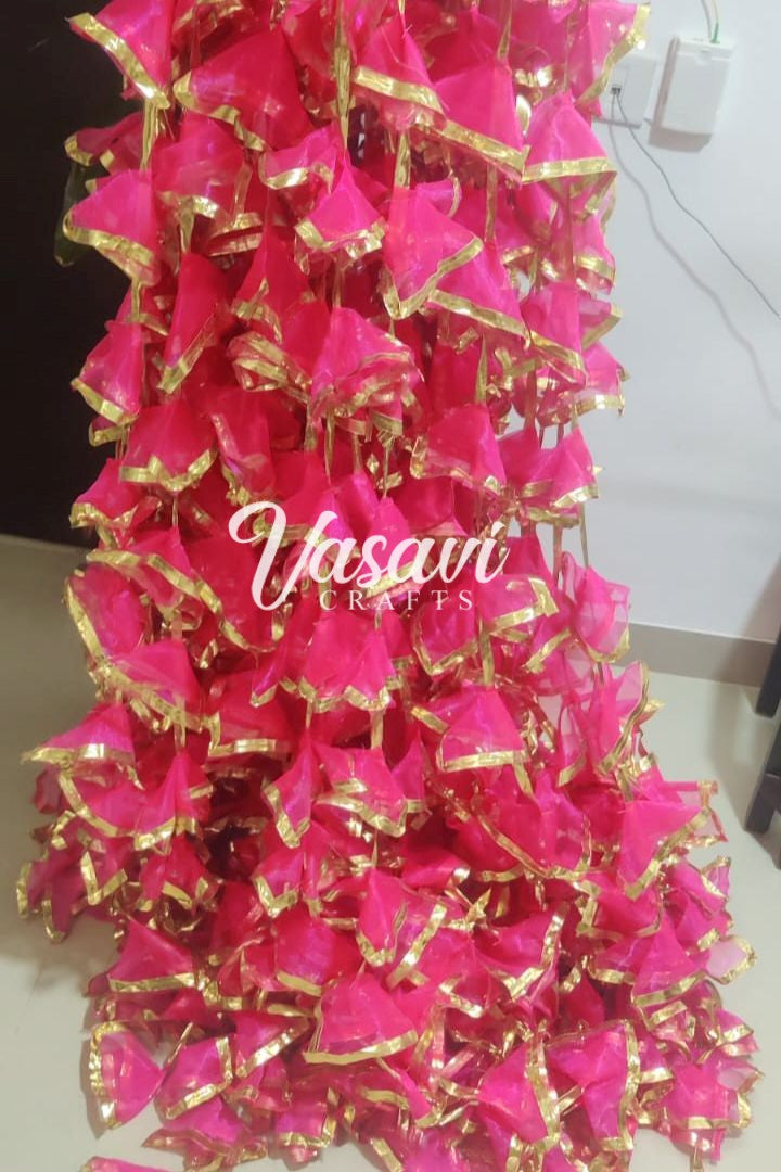 Pack of 10, 20 Gota Décor Hangings in Sheer fabric