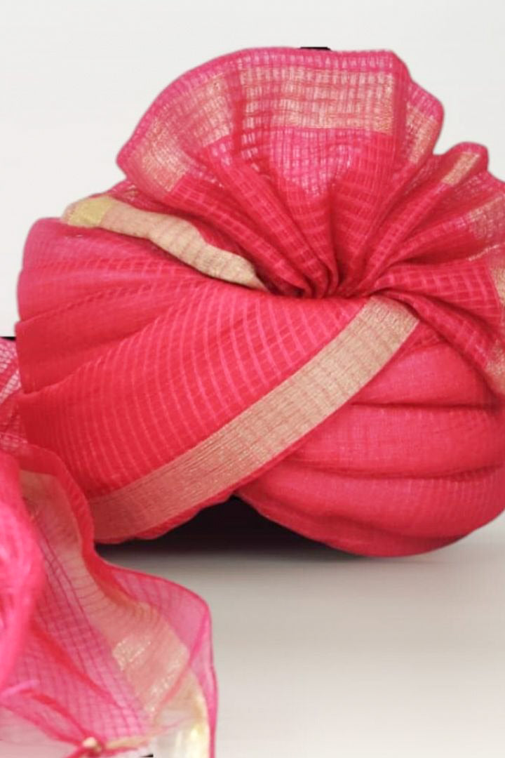 Pack of 5, 10, 20, 30, 35, 40, 50 Magenta Rajasthani Indian Wedding Baraat Safa/Turban