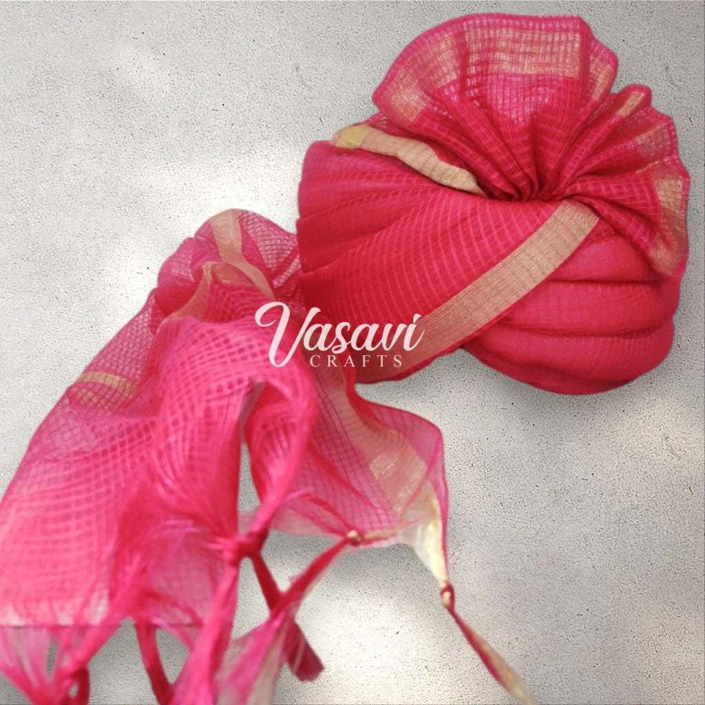 Pack of 5, 10, 20, 30, 35, 40, 50 Magenta Rajasthani Indian Wedding Baraat Safa/Turban