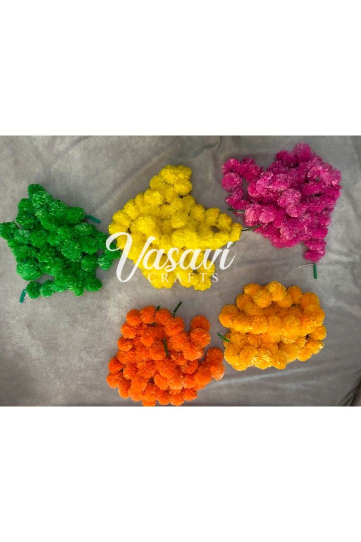 Pack of 2, 5, 10, 20 Artificial Marigold Flower Garlands