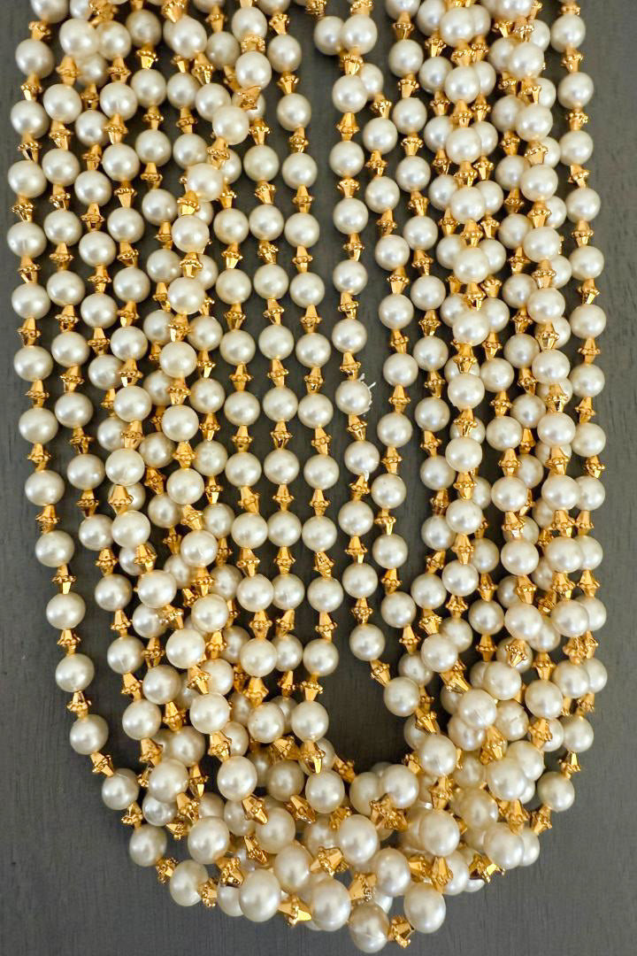 Pack of 40 Pearls Milni Mala for Baraat Swagat