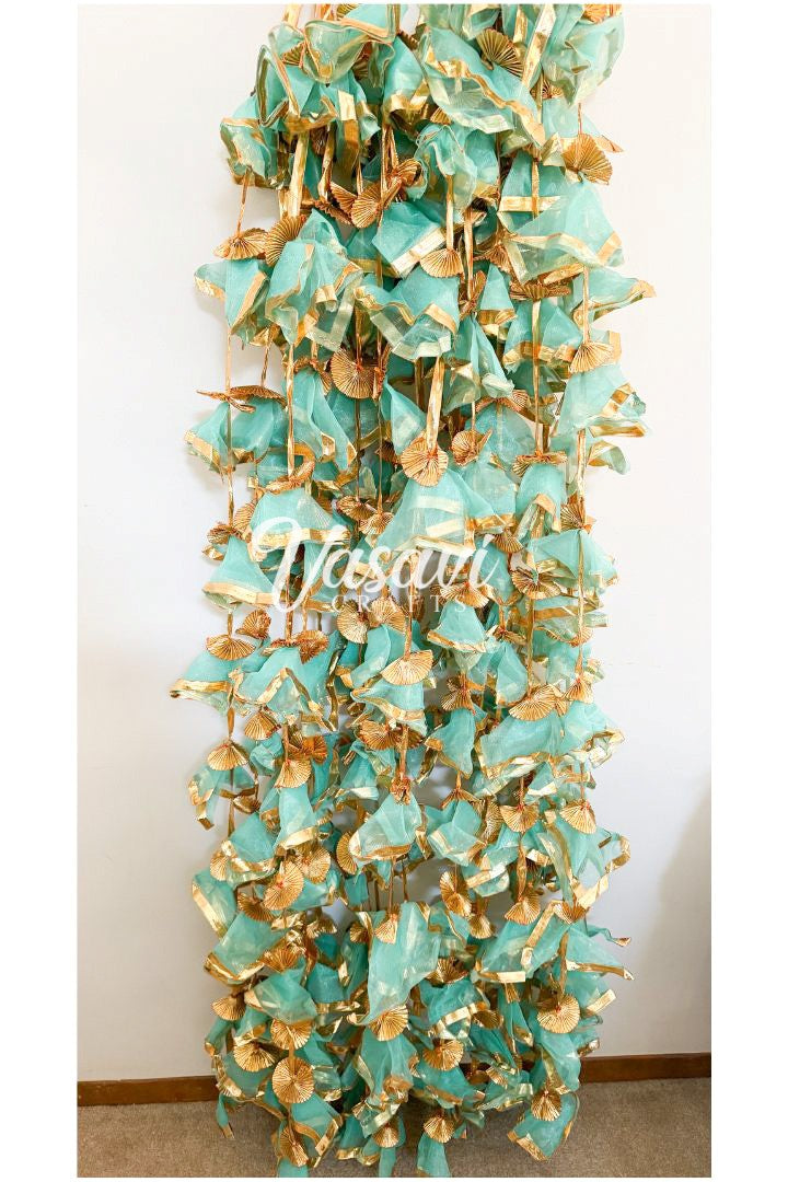 Pack of 10, 20 Gota Hangings with Gota Phool/Flower