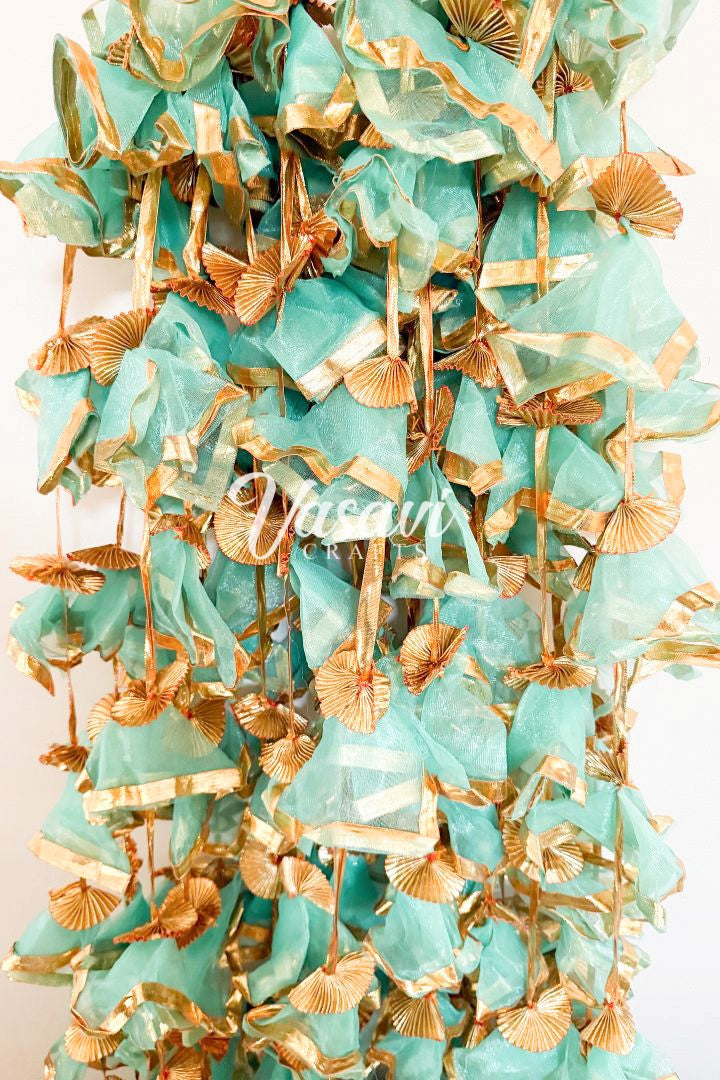 Pack of 10, 20 Gota Hangings with Gota Phool/Flower