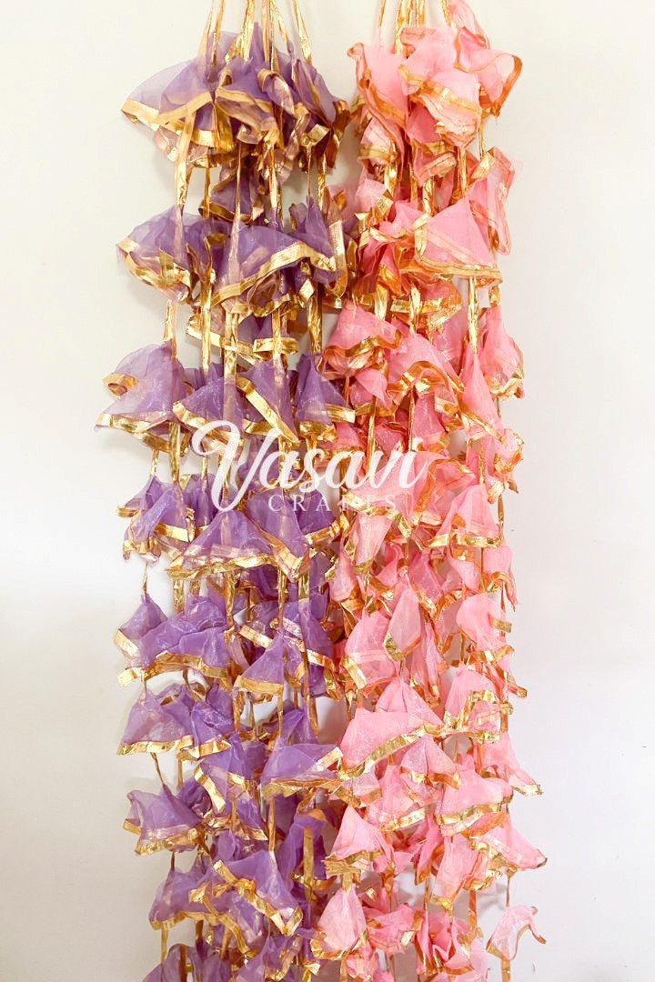 Pack of 30, 50, 100, 200 Gota Décor Hangings in Sheer fabric