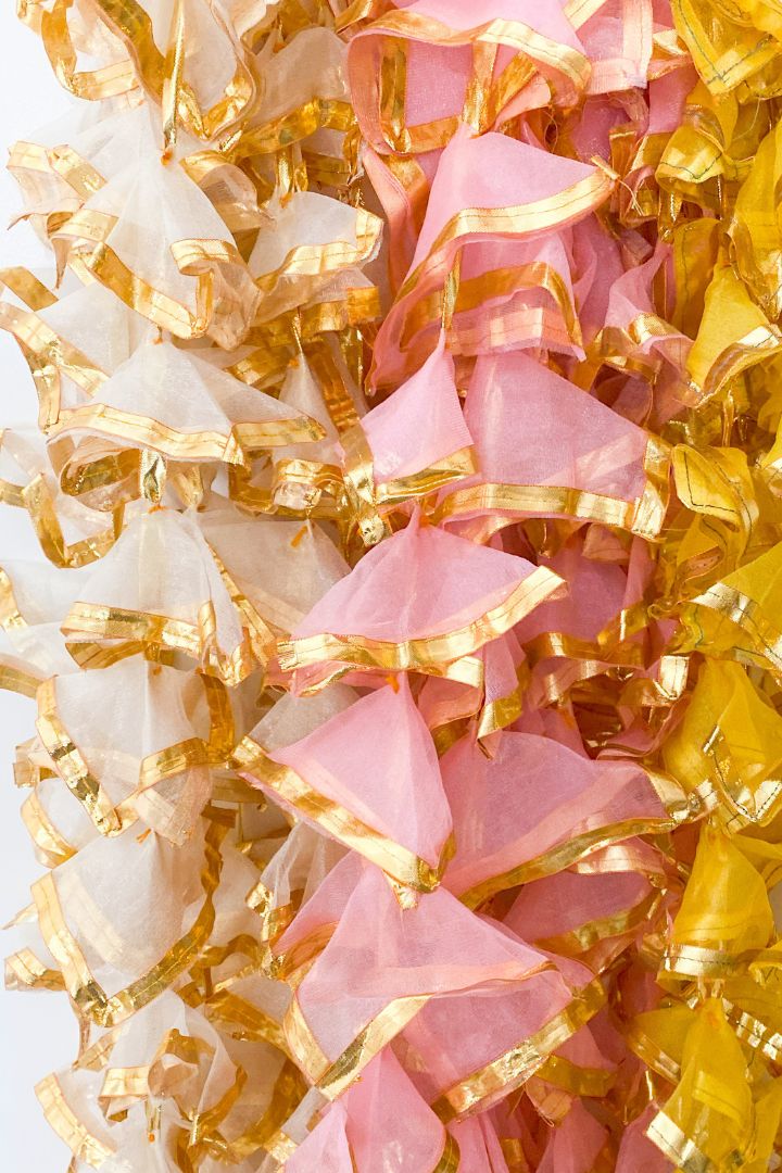 Pack of 10, 20 Gota Décor Hangings in Sheer fabric