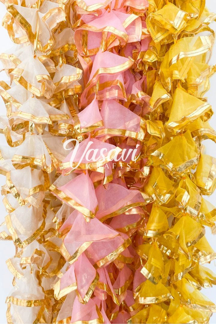 Pack of 30, 50, 100, 200 Gota Décor Hangings in Sheer fabric